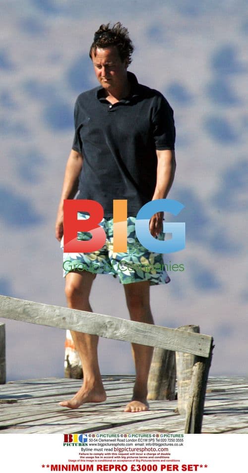 David Cameron and Family on Mediterranean Holiday