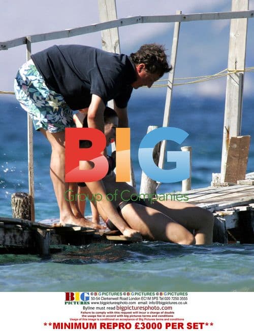 David Cameron on Holiday with Family