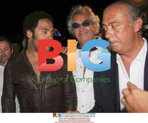 Flavio Briatore and Lenny Kravitz at Chopard Party