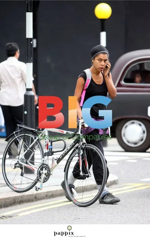 Sophie Okonedo Cycles in London
