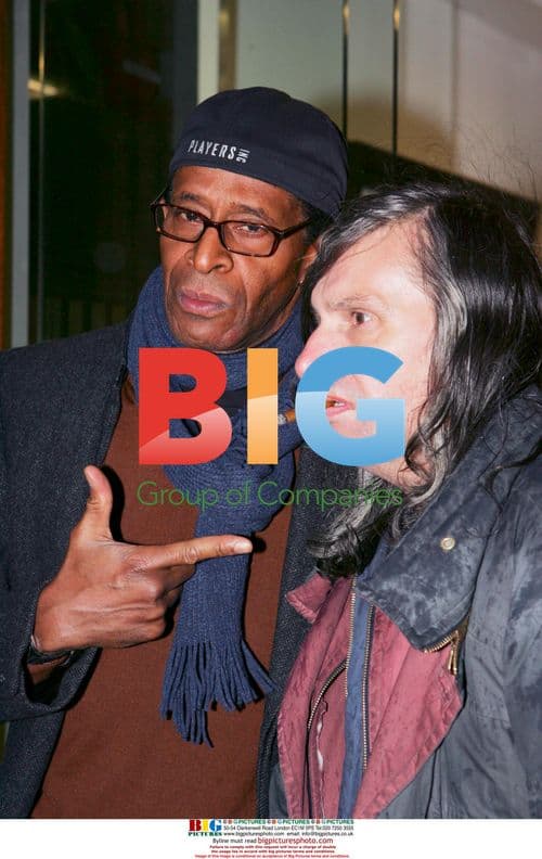 Huggie outside Radio One after Colin and Edith show