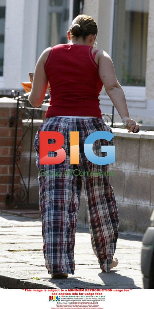 Charlotte Church Arriving in Pyjamas