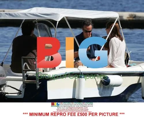 David Cameron and family on boat trip