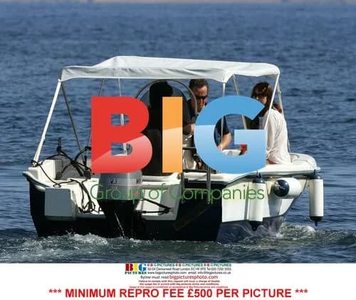 David Cameron and family on holiday boat trip
