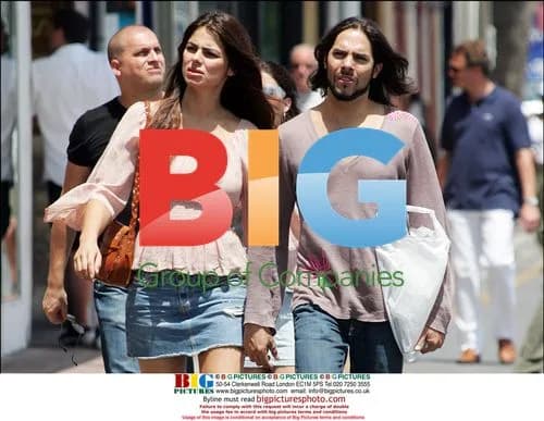 Joaquin Cortez and girlfriend Marisa Jara shopping in Marbella