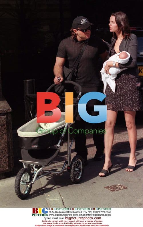 Heather Stewart-Whyte Leaves London Hospital with Partner and Baby