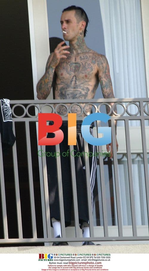 Travis Barker Staying at Hotel During Divorce