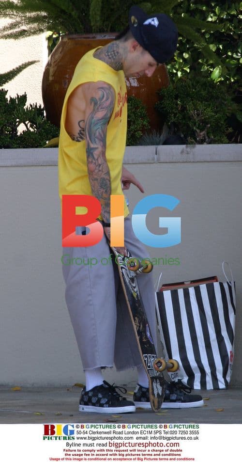 Travis Barker at Le Hermitage Hotel