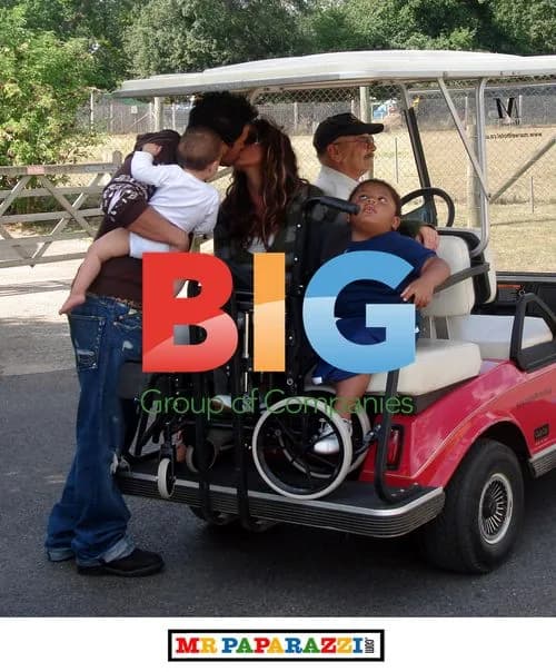 Katie Price and Peter Andre at Marwell Zoo