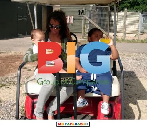 Katie Price and Peter Andre at Marwell Zoo