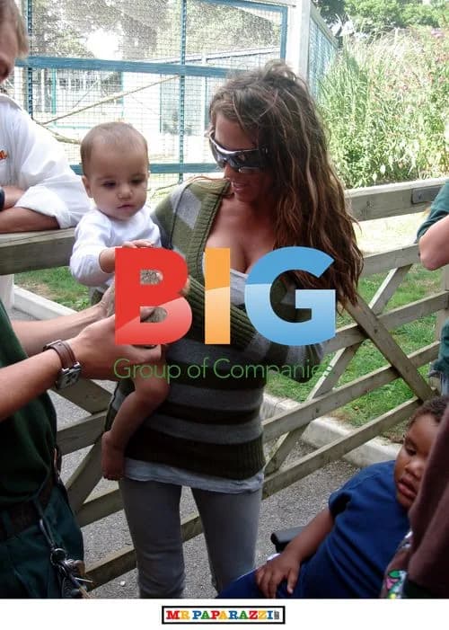 Katie Price and Peter Andre at Marwell Zoo
