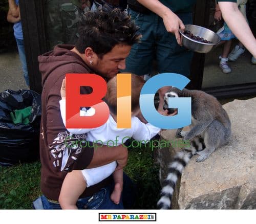 Katie Price and Peter Andre at Marwell Zoo