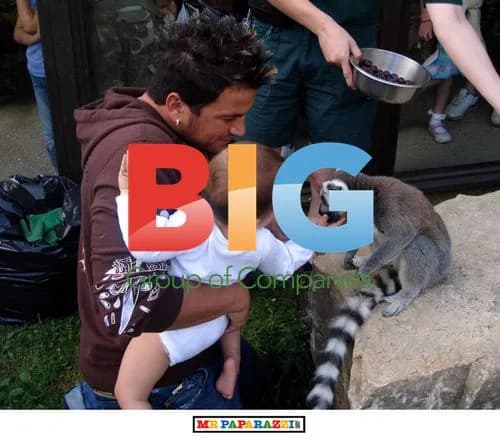 Katie Price and Peter Andre at Marwell Zoo
