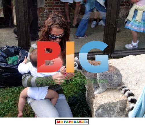 Katie Price and Peter Andre at Marwell Zoo