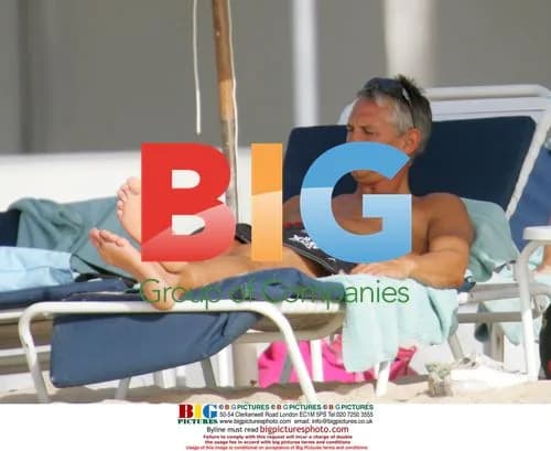 Gary Lineker on Caribbean Beach