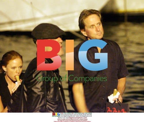 Michael Douglas and Michael Stipe in Ponza