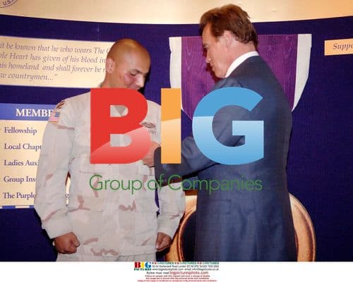 Arnold Schwarzenegger at Military Order of the Purple Heart Convention