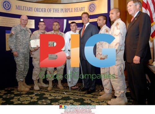 Arnold Schwarzenegger at Purple Heart Convention