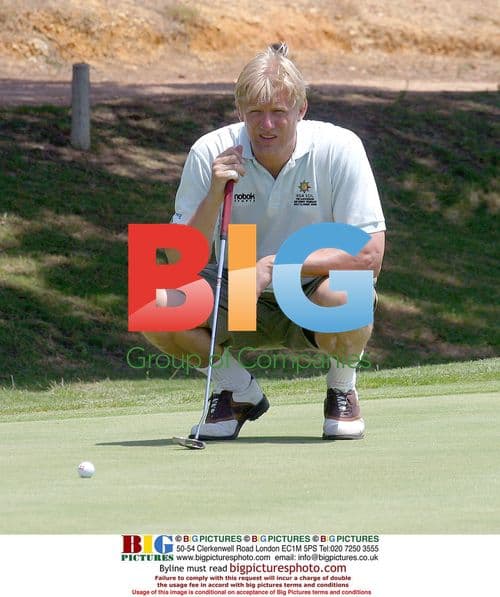 Peter Schmeichel playing golf in Algarve, Portugal