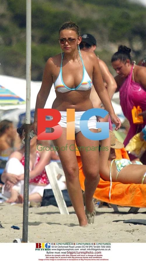 Charlotte Church on Balearic Island Beach