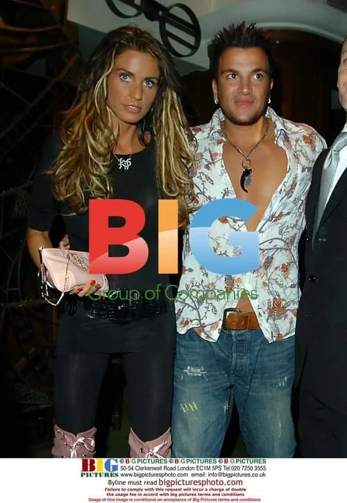 Katie Price and Peter Andre at The Ivy