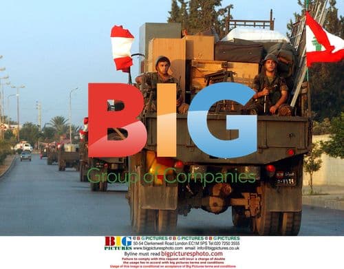 Lebanese Army Soldiers Travel South
