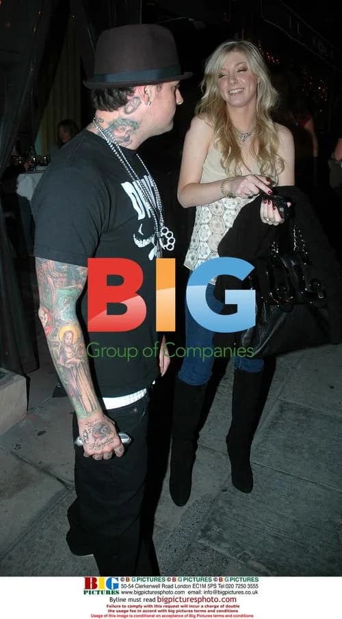 Benji Madden with Kelly Peters at Il Sole