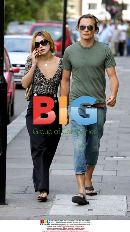 Keira Knightley and Boyfriend Rupert Friend in London