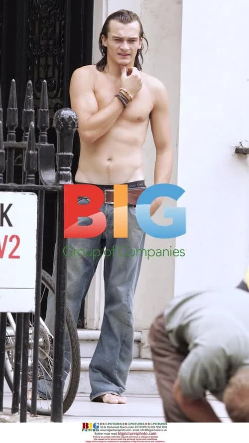 Rupert Friend Waits for Furniture Delivery