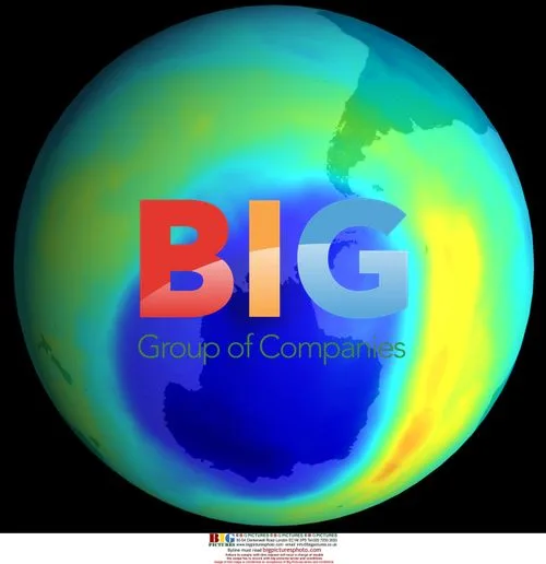 Graphic of Ozone Depletion over Antarctica