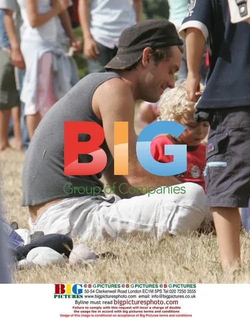 Jude Law and family outing in UK
