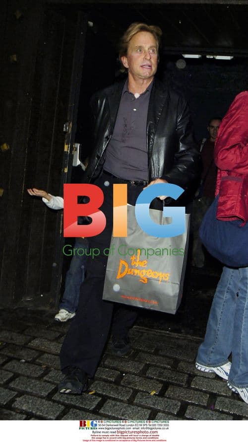 Michael Douglas & Son in London Dungeon