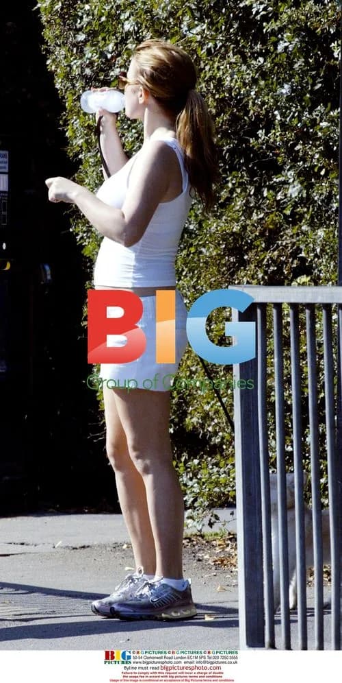 Geri Halliwell Walking Dog in London