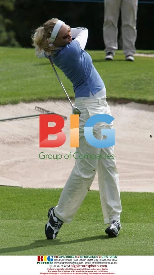 Jodie Kidd at All Star Cup golf tournament