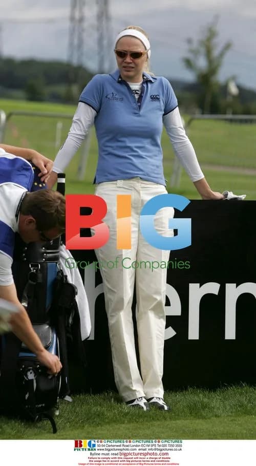 Jodie Kidd at All Star Cup golf tournament