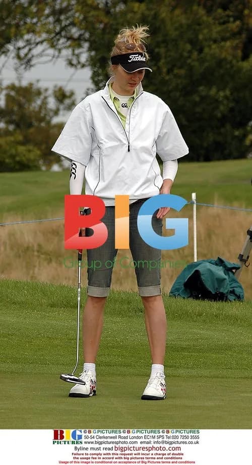 Jodie Kidd at All Star Cup golf tournament