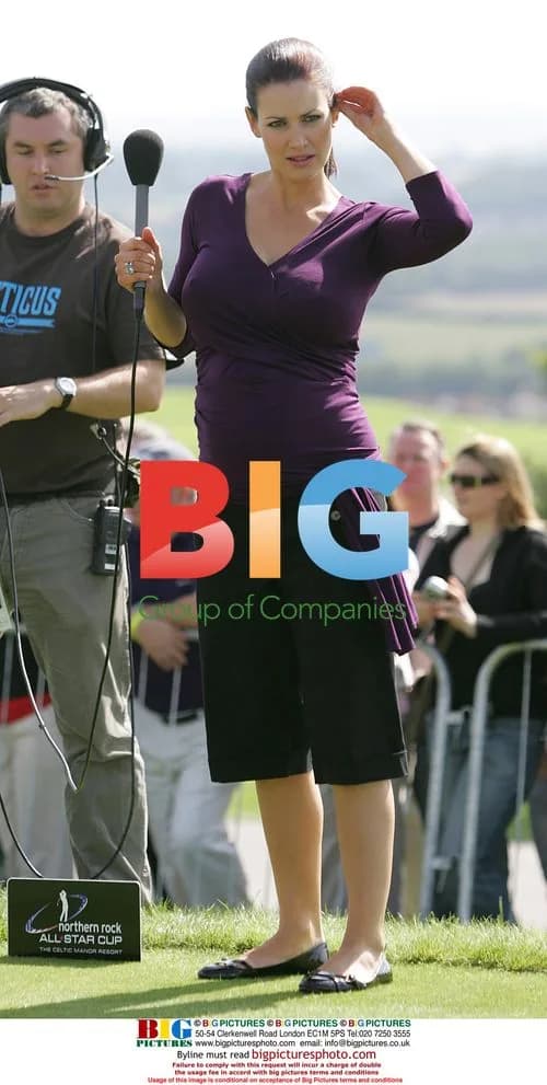 Pregnant Kirsty Gallacher at 'All Star Cup' Celebrity golf