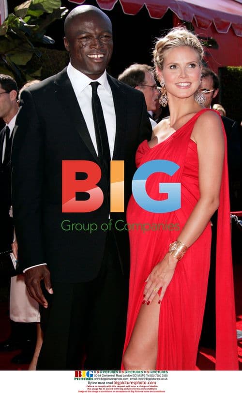 HEIDI KLUM and SEAL at 58th Emmy Awards