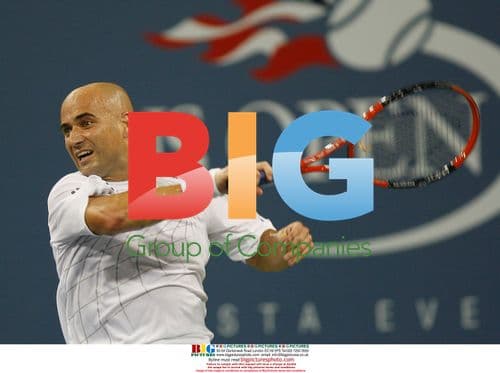 Agassi Hits Forehand in Possible Last Match at US Open