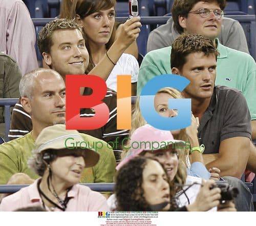 Lance Bass at Agassi/Pavel Match