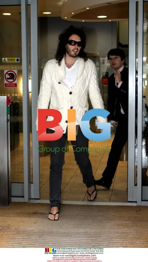 Russel Brand leaving Radio 2, London