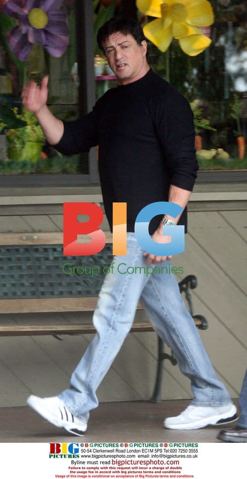 Sylvester Stallone out with friends