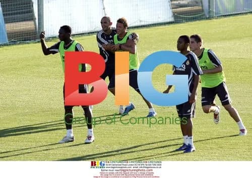 David Beckham in Real Madrid Training