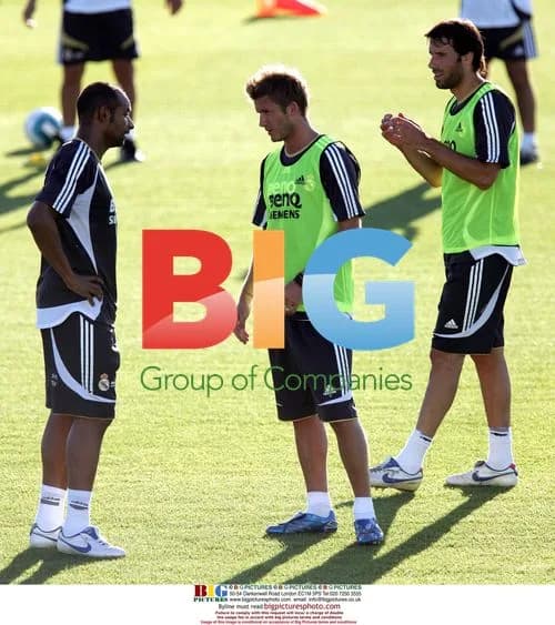 David Beckham at Real Madrid training