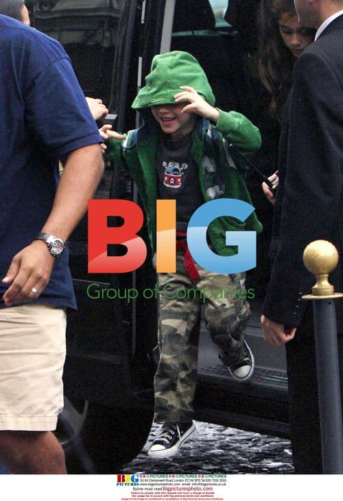 Madonna's children arrive at Hotel Crillon