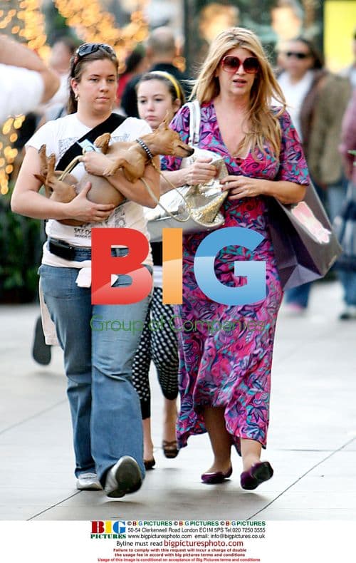 Kirstie Alley shops with daughter at the Grove