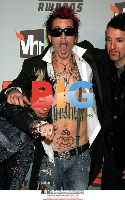 Lukas Rossi, Tommy Lee and Johnny Colt at VH1 Big in '06 Awards