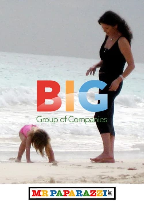 Catherine Zeta-Jones Family Beach Day