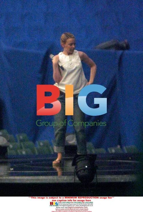 Kylie Minogue Doing Sound Checks