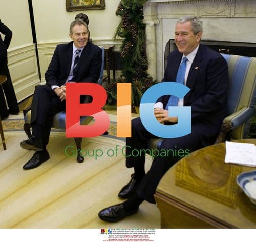 Bush and Blair Meet in Oval Office